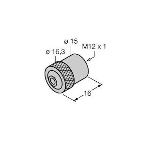 End Cap M12   RKEV-BC image 1