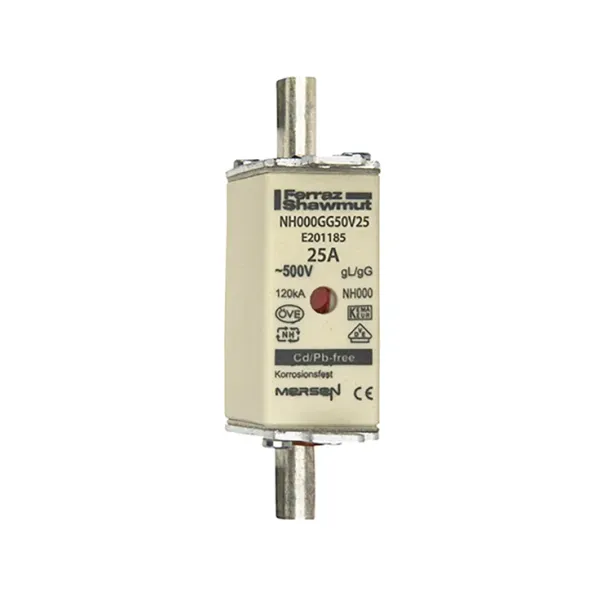 Fuse-link NH000 gG 500VAC 25A live tags Double indicator By 3 image 2