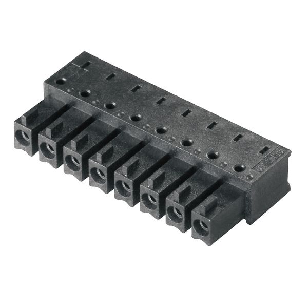 PCB plug-in connector, female header, closed side, THT/THR solder connection, 3.81 mm, Number of poles: 6, 90°, Solder pin length (l): 1.5 mm, tinned, black, Box image 3