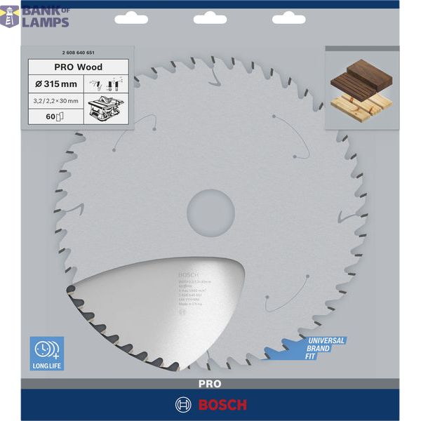 Optiline Wood circular saw blade 315 x 30 x 3,2 mm, 60 image 2
