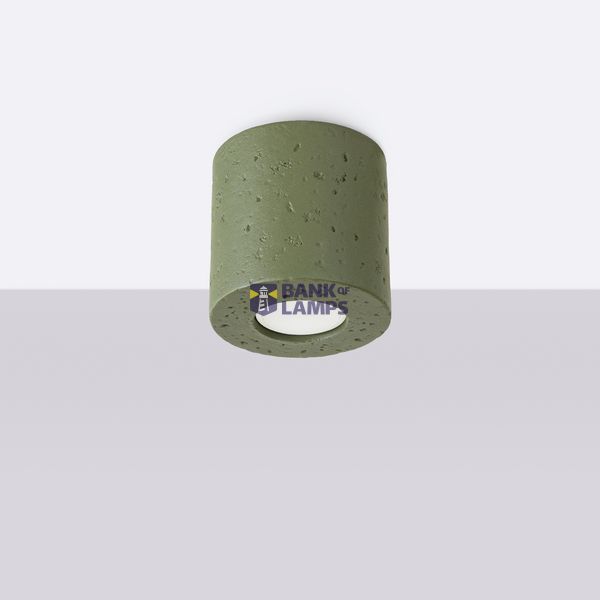 Ceiling lamp ORBIS concrete olive green image 8