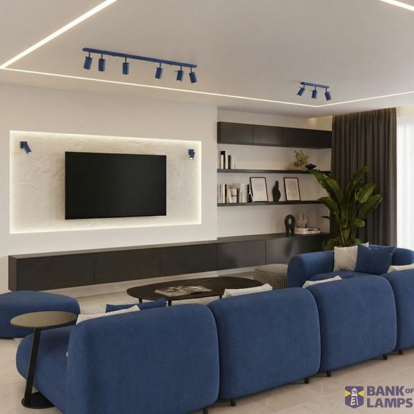 Ceiling lamp RING 6L ultramarine image 9