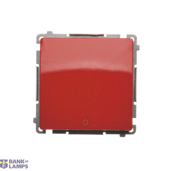 Two-pole switch, (module), 10AX, quick connection, red image 1
