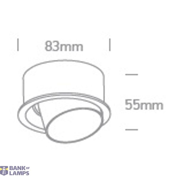 WHITE ADJUSTABLE GU10 10W DARK LIGHT image 3