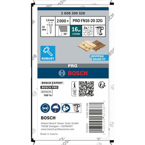 Finish nail SK64 20G 57 mm galvanised image 2