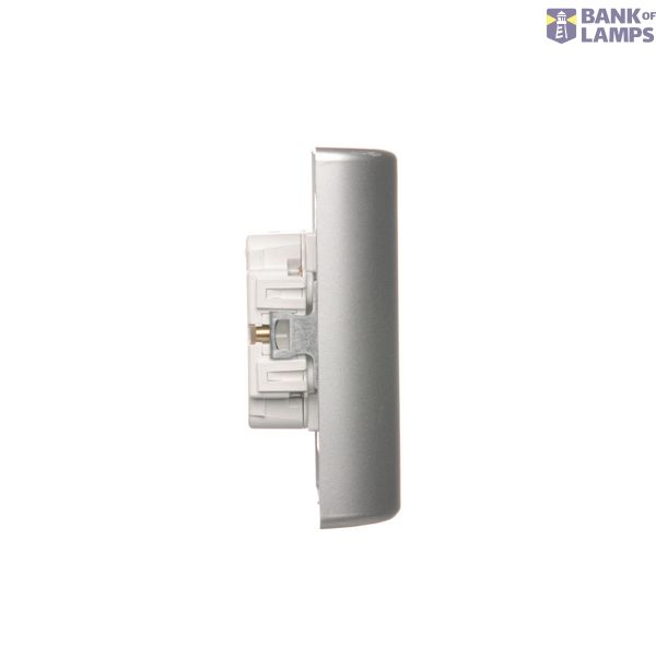 Double two-way switch, (module), 10AX, Screw, cream white/electro white image 1