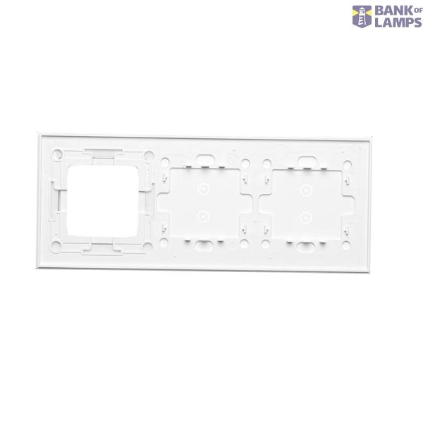 Quadruple frame, metal, classic inox image 2