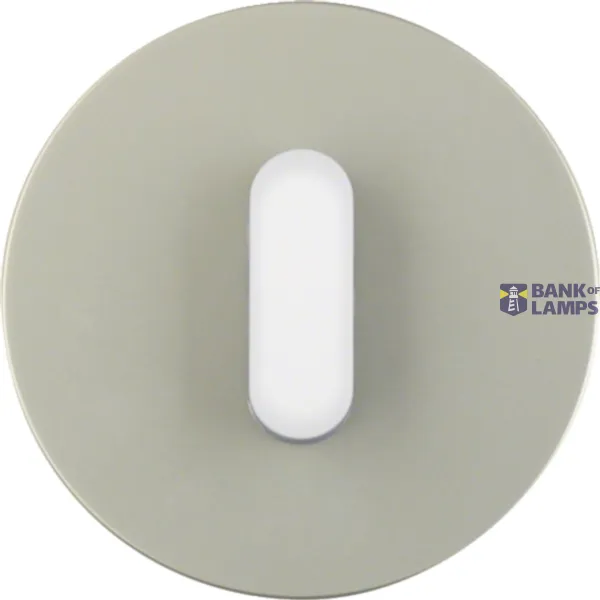 Cover plate with knob R.Classic stainless steel/polar white image 1