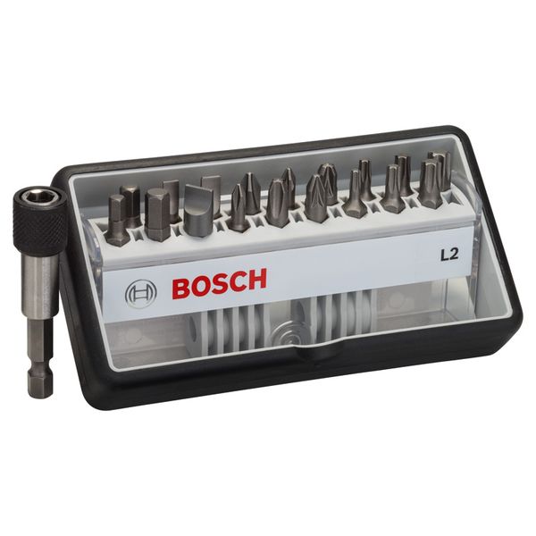 18+1-piece Robust Line screwdriver bit set L PH/PZ/T/S/HEX, Extra Hard version image 1