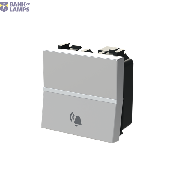 Push-button, NO, SP with bell symbol - 2M - Silver image 2
