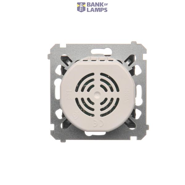 Two-way switch illuminated, LED not replaceable Color: blue, (module), 10AX, quick connection, Silver matt, metalic image 1