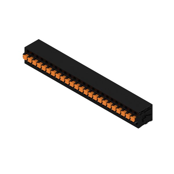 Printed circuit board terminals, 5.08 mm, Number of poles: 24, 90°, Solder pin length (l): 3.5 mm, tinned, black, PUSH IN with actuator, Clamping range, max. : 2.5 mm², Box image 4
