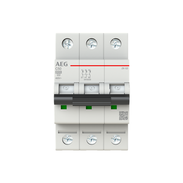 Circuit breaker 3P C Kar. 50A, 10kA image 1