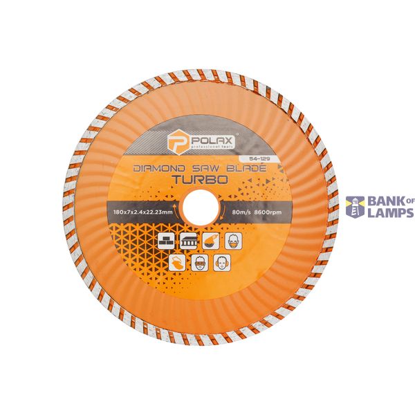 Diamond Turbo Saw Blade 180x2.4x22.23 image 1