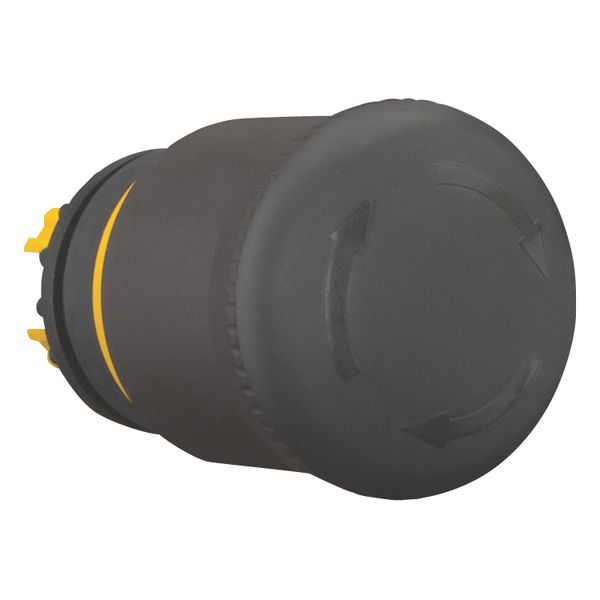 M22S-PVT HALT/STOP-Button, RMQ-Titan, Mushroom-shaped, 38 mm, Non-illuminated, Turn-to-release function, Black, yellow, RAL 9005 image 8