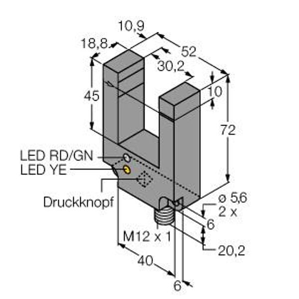 Photoelectric Sensor Bifurcated Retroreflective Sensor   SL30VB6VYQ image 1