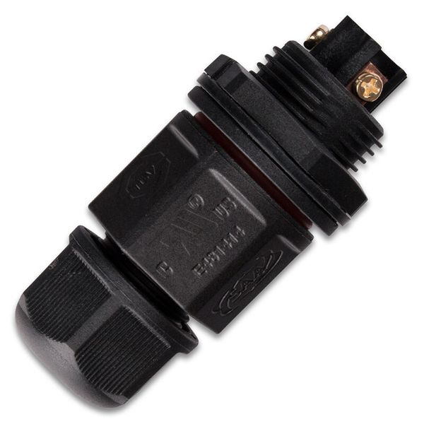 Cable connector, IP67, screw, L20, 3-pin image 1