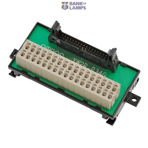 DIN-rail mounting terminal block, MIL40 socket, push-in clamp, 32x OUT XW2R0026B image 1