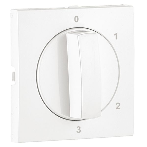COVER PLATE F/4 POSIT ROTARY SWITCH WHITE image 1