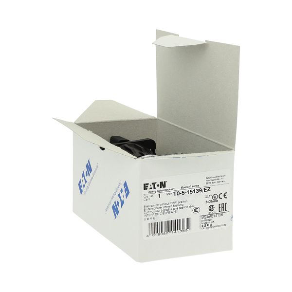 T0-5-15139/EZ Step switches, T0, 20 A, centre mounting, 5 contact unit(s), Contacts: 10, 45 °, maintained, Without 0 (Off) position, 1-5, Design number 15139 image 23