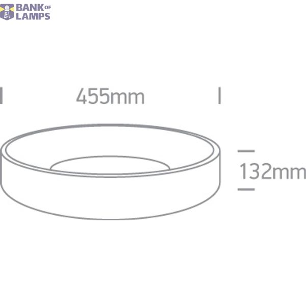 WHITE PLAFO LED 32W CCTV IP20 230V image 2