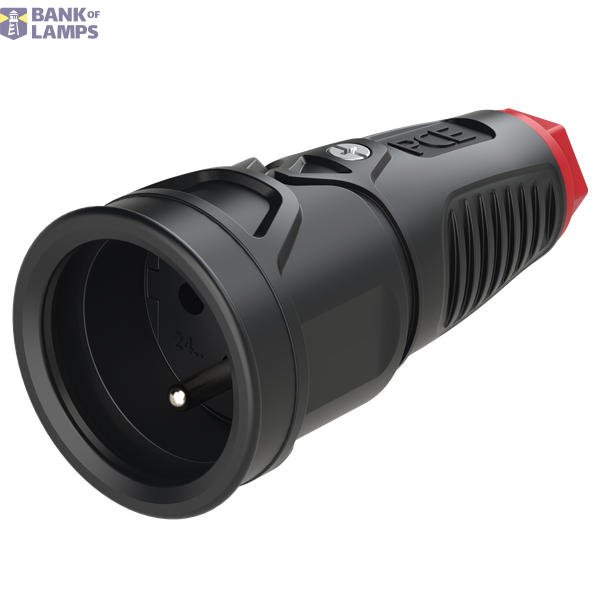 Portable single-phase rubber socket 10/16A 2 P+Z image 2