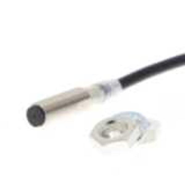 Proximity sensor, inductive, brass-nickel, M8, shielded, 3 mm, NC, 5 m E2E 8320R image 2