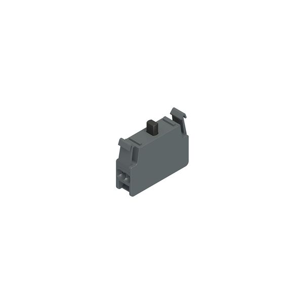 Panel fixing contact block, slow action 1NC late break image 1