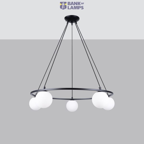 YOLI CHANDELIER 5 BLACK G9 5X8W IP20 image 6