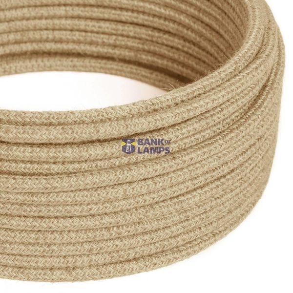 Natural Juta Textile Cable - The Original Creative-Cables - RN06 round 2x0.75mm / 3x0.75mm image 1