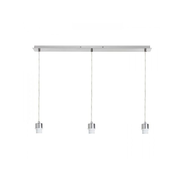 MORE 80 pendant ceiling base chrome 230V LED E27 3x15W image 1