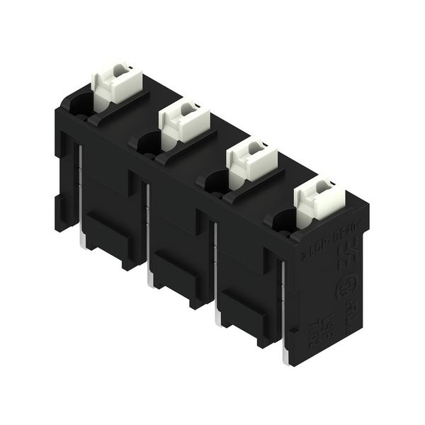 Printed circuit board terminals, 7.62 mm, Number of poles: 4, 180°, Solder pin length (l): 1.5 mm, black, PUSH IN with actuator, Clamping range, max. : 1.5 mm², Tube image 4