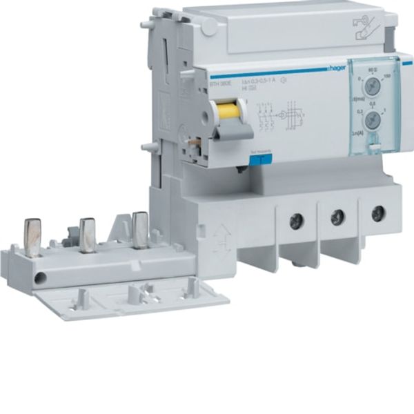 BLOCK LEAKAGE RELAY 3P 125A 300-500-1000mA AC image 1