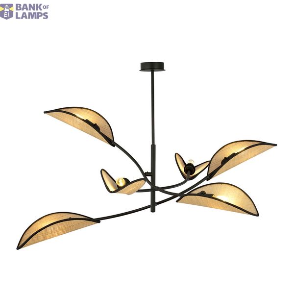 LOTUS 6 BLACK/RATTAN image 1