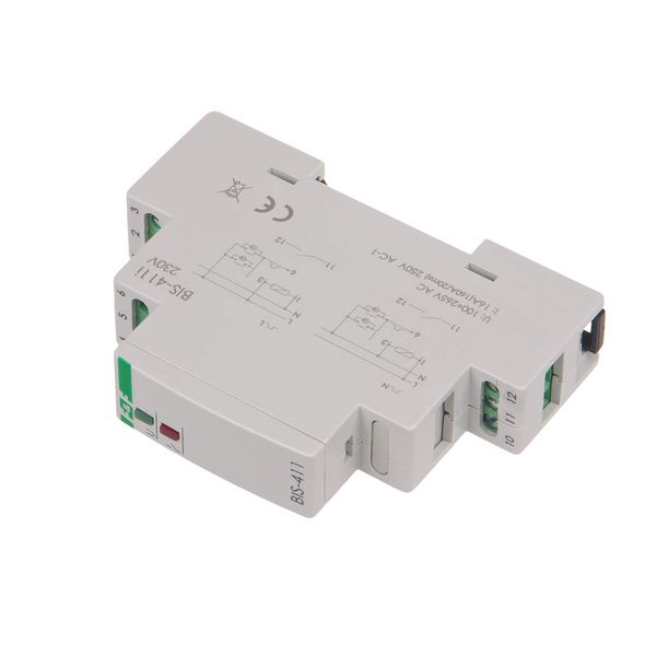 Bistable relay, DIN rail mount, with inrush relay 160A/20ms; BIS-411-LED image 3