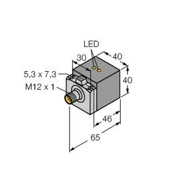 Inductive Sensor With WeldGuard™ Coating   BI20U-CA40-AP6X2-H1141/S1590 W/BS2.0 image 1
