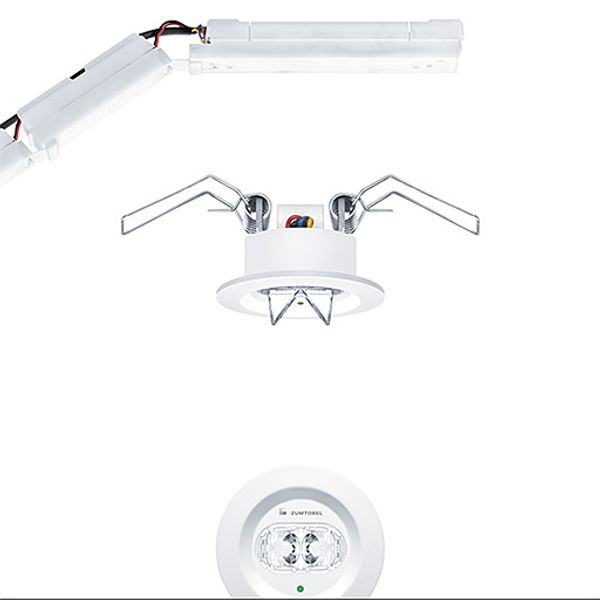 RESCLITE PRO MRCR MINI ESC HP E1D WH - Safety luminaire image 1