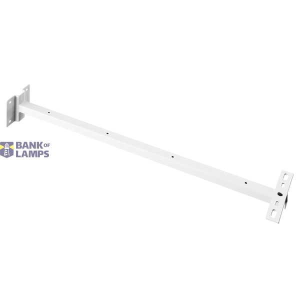Wall bracket for Outdoor Beam & MILOX floodlight,white,80cm image 1