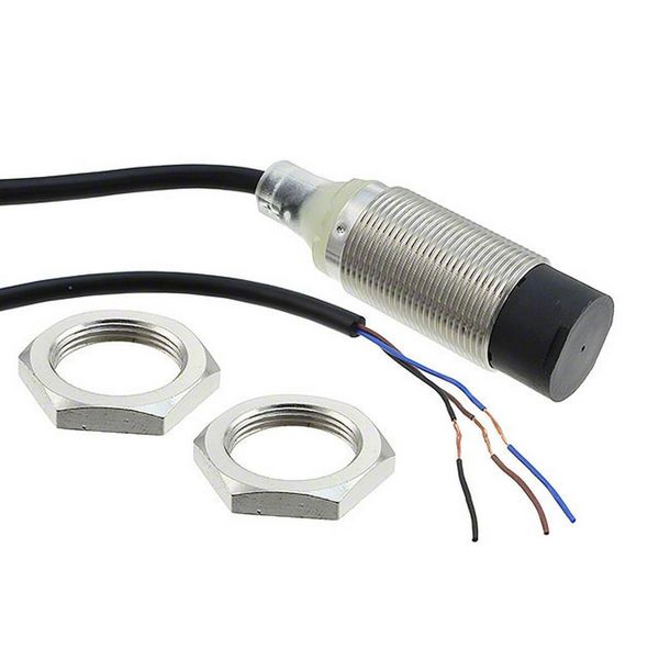 Proximity sensor, inductive, nickel-brass, short body, M18, unshielded E2B 2340M image 2