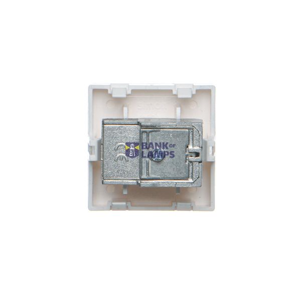 IP44 single socket outlet without frame seal - same color flap&cframe, 16A, cream white/electro white image 1