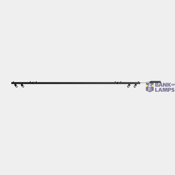 Lineal lighting system Apex Lineal Surface 3180mm 4 Spots 52mm 90.4W LED neutral-white 4000K CRI 90 ON-OFF Black IP20 6838lm image 1