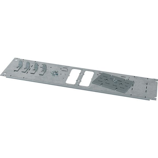 XMN240808-BF-2 Mounting plate for  W=800 mm, 2xNZM2, vertical image 3
