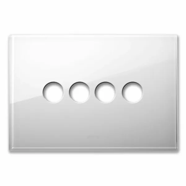 NEW STYLE FR PLATE WHITE GLASS 4CON image 1