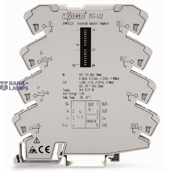 Isolation amplifier Current and voltage input signal Bipolar current a image 2