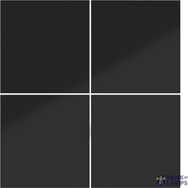 KNX pushbutton cover, 4-way, A.x/C.x, glossy night black image 1