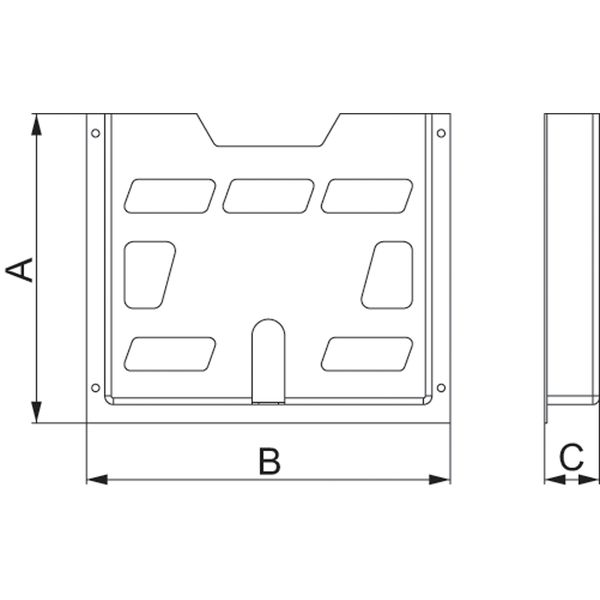 A4 plastic document pocket - 234x278x40 mm image 2
