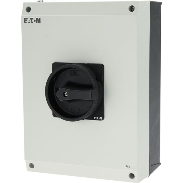 T5-4-15682/I5/SVB-SW Main switch, T5, 100 A, surface mounting, 4 contact unit(s), 6 pole, 1 N/O, 1 N/C, STOP function, With black rotary handle and locking ring, Lockable image 7