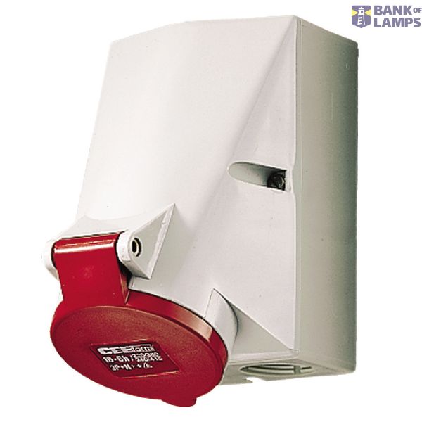 Wall socket 16A 4P 6H400V IP44 HW/VN image 1