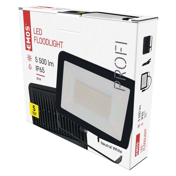 LED Floodlight INOVO, 50W, anthracite, neutral white image 1