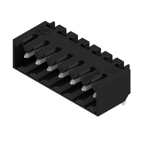 PCB plug-in connector, male header, closed side, THT/THR solder connection, 3.50 mm, Number of poles: 7, 90°, Solder pin length (l): 3.2 mm, tinned, black, Box image 4